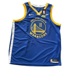 NBA Golden State Warriors Blue and Yellow Jersey #11 Thompson